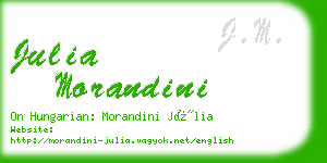 julia morandini business card